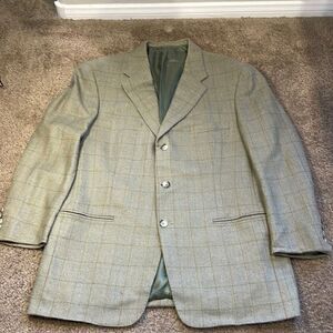 🔥🔥🚒Ying Tai LTD. Sport Coat. Green/Gray Plaid